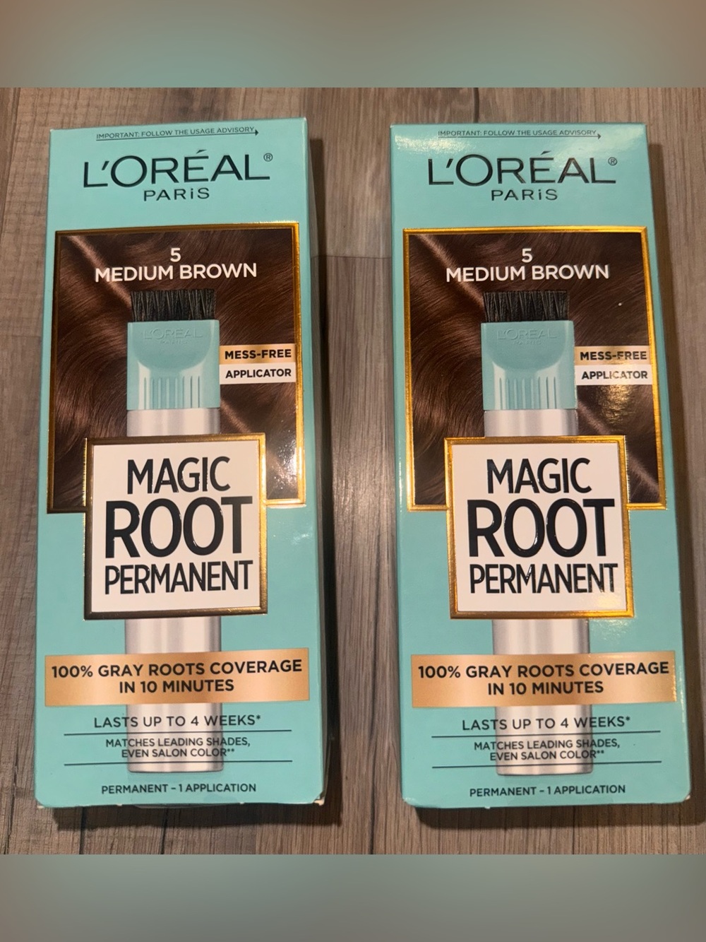 L'Oreal Magic Root Permanent Hair Color - Medium Brown 2pk
